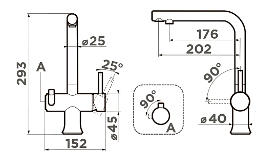 Смеситель для кухни Omoikiri Hotaru-CH-WH 4994051 Смеситель для кухни Omoikiri Hotaru-CH-WH 4994051