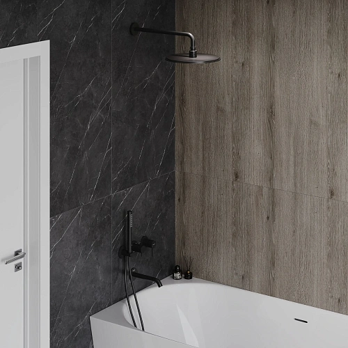 Душевая система AQUAme AQM8408MB черный матовый Душевая система AQUAme AQM8408MB черный матовый