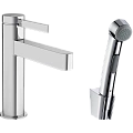 Смеситель для раковины Hansgrohe Finoris 110 со сливным гарнитуром и гигиеническим душем 76210000, х Смеситель для раковины Hansgrohe Finoris 110 со сливным гарнитуром и гигиеническим душем 76210000, х