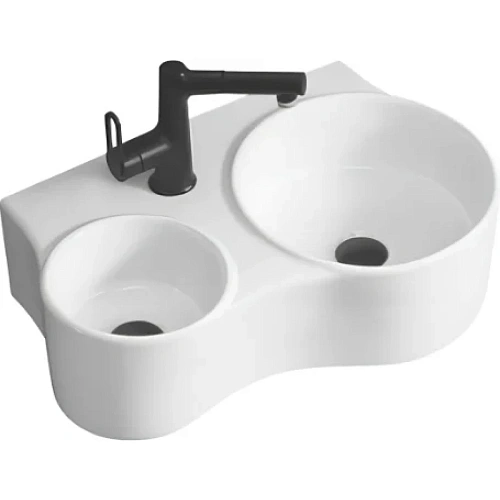 Раковина Ceruttispa Double NAPOLI СT9706 610х385х180 двойная накладная Раковина Ceruttispa Double NAPOLI СT9706 610х385х180 двойная накладная