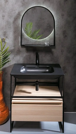 Раковина Armadi Art Vallessi 60 антрацит керамика 838-060-A Раковина Armadi Art Vallessi 60 антрацит керамика 838-060-A