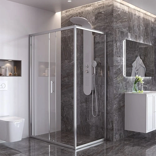 Душевая панель Taliente A03 140x20см, белый/хром, без излива TA-G-A03Wcr Душевая панель Taliente A03 140x20см, белый/хром, без излива TA-G-A03Wcr