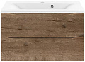 Тумба под раковину Vincea Mia 800 подвесная, 2 выкатных ящик soft close, V.Oak VMC-2MA800VO Тумба под раковину Vincea Mia 800 подвесная, 2 выкатных ящик soft close, V.Oak VMC-2MA800VO