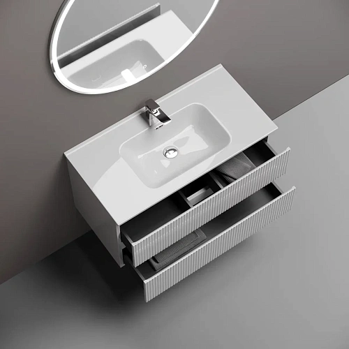 Тумба под раковину Sancos Snob T SNT90W 890х445х500 Bianco, подвесная Тумба под раковину Sancos Snob T SNT90W 890х445х500 Bianco, подвесная