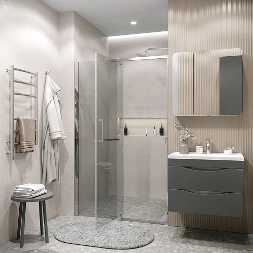 Душевая дверь GROSSMAN Pragma 100.K33.03.110.10.00 (110x195) хром, стекло прозрачное Душевая дверь GROSSMAN Pragma 100.K33.03.110.10.00 (110x195) хром, стекло прозрачное