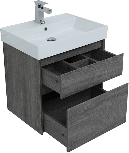 Тумба под раковину Aquanet Nova Lite 60 дуб рошелье (2 ящика) 00242577 Тумба под раковину Aquanet Nova Lite 60 дуб рошелье (2 ящика) 00242577