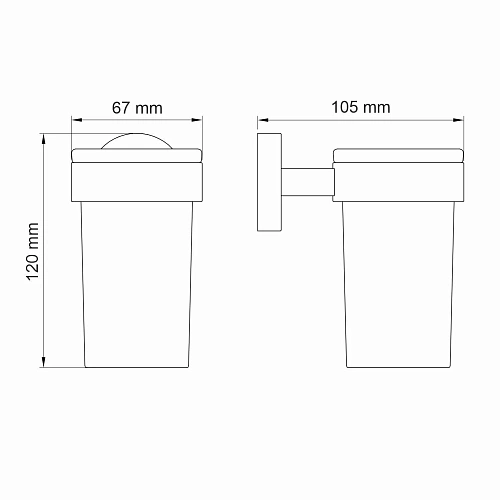 Стакан WasserKRAFT Asphe K-77728 розовое золото Стакан WasserKRAFT Asphe K-77728 розовое золото