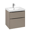 Картинка анонса товара «тумба под раковину villeroy &amp; boch subway 3.0 taupe / taupe c57801vm»