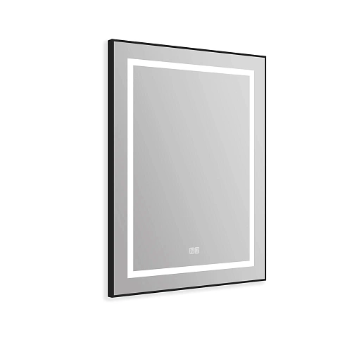 Зеркало BelBagno SPC-KRAFT-685-885-TCH-WARM-NERO 685x32x885 мм с подсветкой сенсорным выключателем и подогревом Зеркало BelBagno SPC-KRAFT-685-885-TCH-WARM-NERO 685x32x885 мм с подсветкой сенсорным выключателем и подогревом