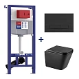 Комплект инсталляции Lemark PENEDA EXPERT с клавишей смыва BIT черный матовый и унитазом FLOREX Торнадо черный матовый 100122236 Комплект инсталляции Lemark PENEDA EXPERT с клавишей смыва BIT черный матовый и унитазом FLOREX Торнадо черный матовый 100122236