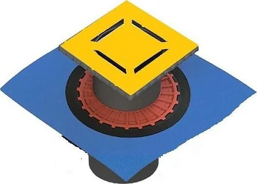 Душевой трап BERGES ZENTRUM Norma 150х150, золото глянец, выпуск D50/75/110 H74 вертикальный 092463 Душевой трап BERGES ZENTRUM Norma 150х150, золото глянец, выпуск D50/75/110 H74 вертикальный 092463