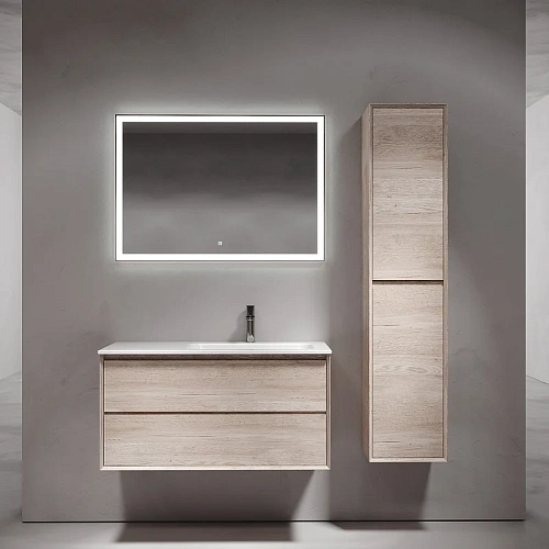 Тумба под раковину Sancos Marmi 2.0 MR2.0100REG правая, 995х445х520, дуб галифакс натуральный, подвесная Тумба под раковину Sancos Marmi 2.0 MR2.0100REG правая, 995х445х520, дуб галифакс натуральный, подвесная