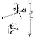 Комплект смесителей Rossinka SET35-81 3 в 1 Комплект смесителей Rossinka SET35-81 3 в 1