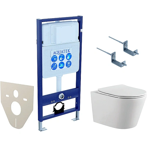 Комплект инсталляции Aquatek Standard INS-0000012 со звукоизоляцией кркпежомом KKI-0000002 унитазом ВЕГА AQ1905-00 с крышкой-сиденьем Set Aquatek ВЕГА-KKI2 Комплект инсталляции Aquatek Standard INS-0000012 со звукоизоляцией кркпежомом KKI-0000002 унитазом ВЕГА AQ1905-00 с крышкой-сиденьем Set Aquatek ВЕГА-KKI2
