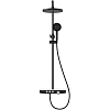 Душевая система BERGES MORANS 075002 с изливом и термостатом, черный матовый Душевая система BERGES MORANS 075002 с изливом и термостатом, черный матовый