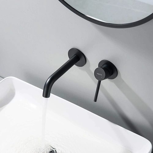 Смеситель для раковины Aquatek ЕВРОПА AQ1313MB Черный матовый, встраиваемый Смеситель для раковины Aquatek ЕВРОПА AQ1313MB Черный матовый, встраиваемый