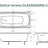 Ванна из искусственного камня Delice Veneto 180х75 DLR330062RB-G глянцевая с черными ручками Ванна из искусственного камня Delice Veneto 180х75 DLR330062RB-G глянцевая с черными ручками