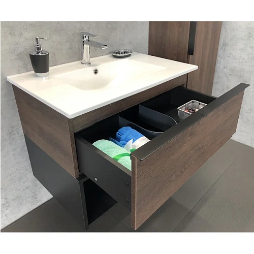 Тумба раковина Comforty Франкфурт-75 00004150531 дуб шоколадно-коричневый раковина Comforty 75E Тумба раковина Comforty Франкфурт-75 00004150531 дуб шоколадно-коричневый раковина Comforty 75E