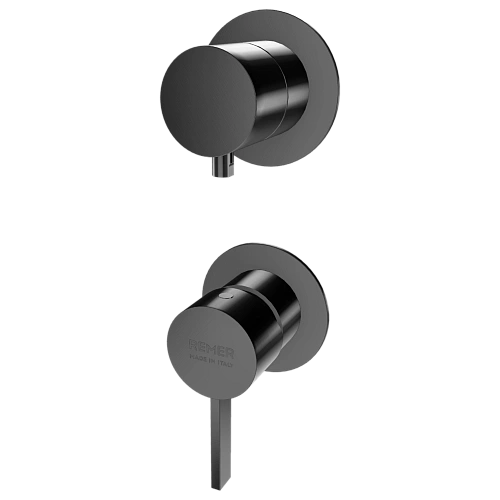 Смеситель для душа Remer Metrica MC93PWBCFP, черный брашированный хром Смеситель для душа Remer Metrica MC93PWBCFP, черный брашированный хром