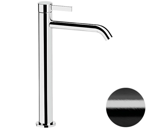 Смеситель для раковины Remer Metrica MC11LXLCFP, черный брашированный хром Смеситель для раковины Remer Metrica MC11LXLCFP, черный брашированный хром