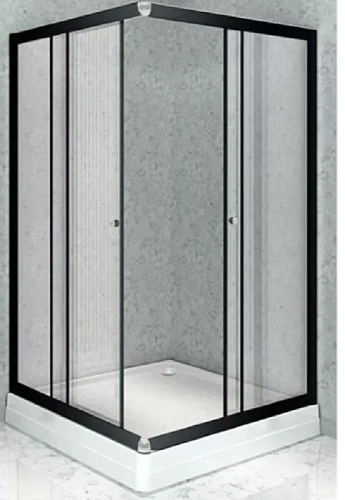 Душевой уголок Radomir Дрим 80 1-09-6-0-0-0070 квадратный, стекла прозрачные, профиль черный Душевой уголок Radomir Дрим 80 1-09-6-0-0-0070 квадратный, стекла прозрачные, профиль черный