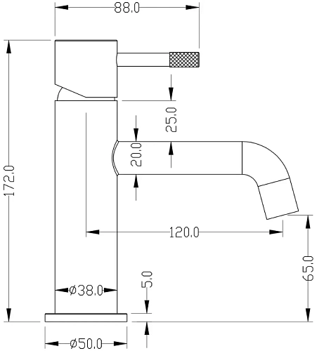 Смеситель для раковины Boheme Uno 461-WG White Gold Смеситель для раковины Boheme Uno 461-WG White Gold