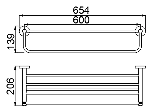 Полотенцедержатель Timo Saona 13058/19 розовое золото Полотенцедержатель Timo Saona 13058/19 розовое золото