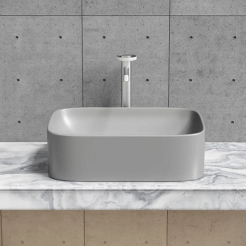 Раковина Ceramica Nova ELEMENT CN6052MH Антрацит матовый накладная Раковина Ceramica Nova ELEMENT CN6052MH Антрацит матовый накладная