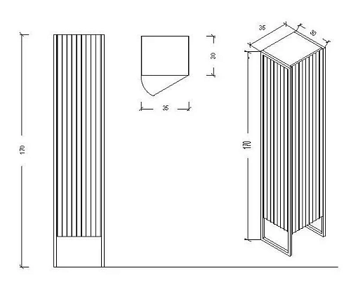 Шкаф-пенал Armadi Art MONACO 868-RG-R бордо глянец + золото R Шкаф-пенал Armadi Art MONACO 868-RG-R бордо глянец + золото R