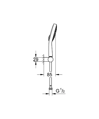Душевой гарнитур GROHE Power&Soul Cosmopolitan 4 режима, хром (27741000) Душевой гарнитур GROHE Power&Soul Cosmopolitan 4 режима, хром (27741000)