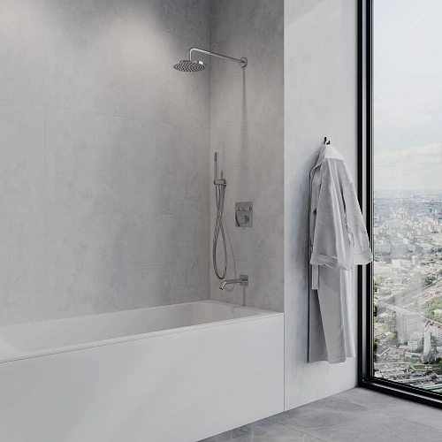 Смеситель для душа AQUAme AQM8812CR с термостатом встраиваемый, хром Смеситель для душа AQUAme AQM8812CR с термостатом встраиваемый, хром