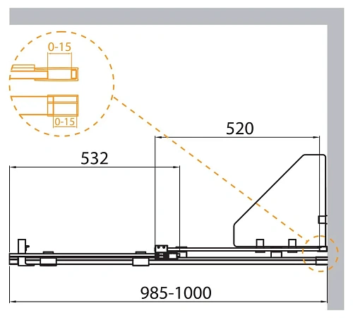 Шторка на ванну с полками CEZARES STREAM-VFS-11-100/150-C-Cr 100 см стекло прозрачное, профиль хром Шторка на ванну с полками CEZARES STREAM-VFS-11-100/150-C-Cr 100 см стекло прозрачное, профиль хром