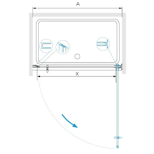 Душевая дверь RGW Hotel HO-011 350601106-21 Душевая дверь RGW Hotel HO-011 350601106-21