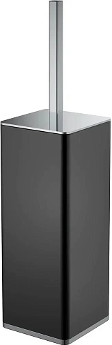 Ершик для унитаза Boheme 10949-В-CR квадратный черный-хром Ершик для унитаза Boheme 10949-В-CR квадратный черный-хром