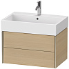 Тумба под раковину Duravit XVIU XV43350B171 подвесная 68.4 см Средиземноморский дуб