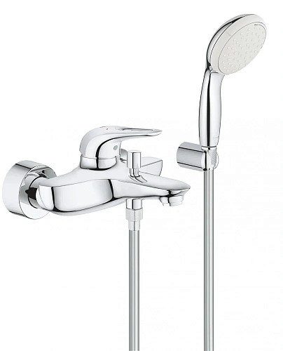 Смеситель для ванны GROHE Eurostyle New с душевым гарнитуром, хром (3359230A) Смеситель для ванны GROHE Eurostyle New с душевым гарнитуром, хром (3359230A)