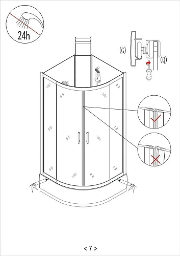 Душевая кабина Taliente с гидромассажем, 100x100x220см, четверть круга, профиль черный, прозрозрачно TA-100CB Душевая кабина Taliente с гидромассажем, 100x100x220см, четверть круга, профиль черный, прозрозрачно TA-100CB