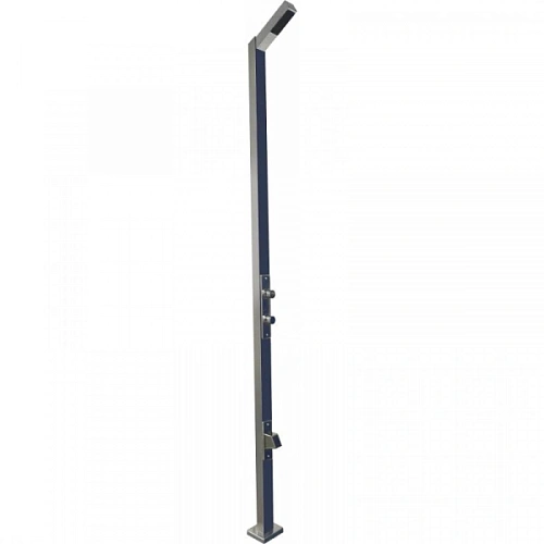 Душевая стойка NOFER 13415.B уличная с дувумя кнопками и таймером Душевая стойка NOFER 13415.B уличная с дувумя кнопками и таймером