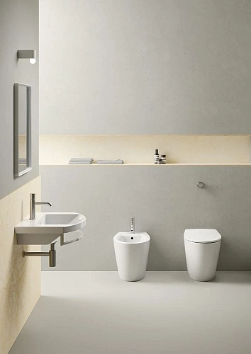 Унитаз приставной GSI MODO безободковый Swirlflush белый (981011) без сиденья Унитаз приставной GSI MODO безободковый Swirlflush белый (981011) без сиденья