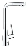 Смеситель для кухни GROHE Scala с выдвижной лейкой с 2 режимами струи, L-образный излив, хром (30441 30441000