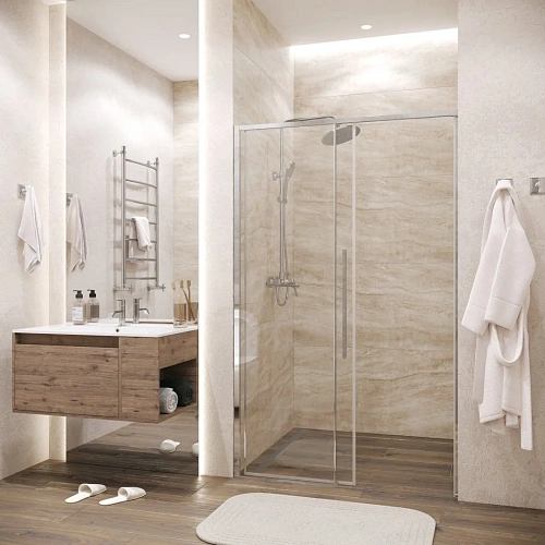 Душевая дверь GROSSMAN Galaxy 100.K33.01.130.10.00 (130x195) хром, стекло прозрачное Душевая дверь GROSSMAN Galaxy 100.K33.01.130.10.00 (130x195) хром, стекло прозрачное