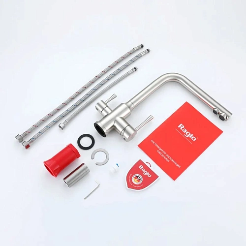 Смеситель для кухни Raglo R81.61.05 с подключением к фильтру, сатин Смеситель для кухни Raglo R81.61.05 с подключением к фильтру, сатин