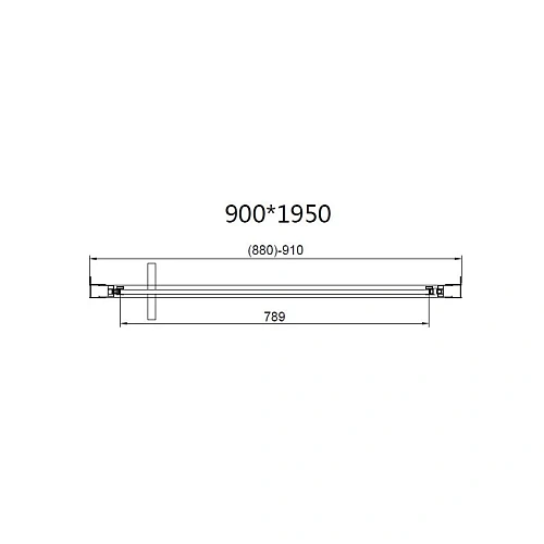 Душевая дверь Vincea Slim 8mm VDP-4SL100CLB, черный, стекло прозрачное Душевая дверь Vincea Slim 8mm VDP-4SL100CLB, черный, стекло прозрачное