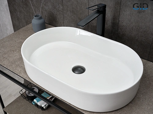 Раковина Gid D1479 51203 накладная белая 61x38.5x12 Раковина Gid D1479 51203 накладная белая 61x38.5x12