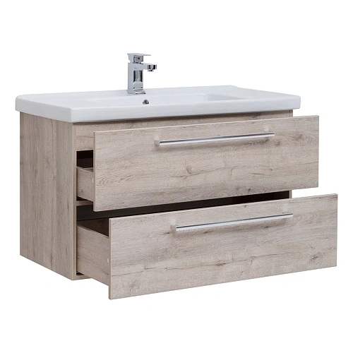 Тумба под раковину DREJA GIO, 100 см, подвесная, 2 ящика, дуб кантри 77.0106D Тумба под раковину DREJA GIO, 100 см, подвесная, 2 ящика, дуб кантри 77.0106D