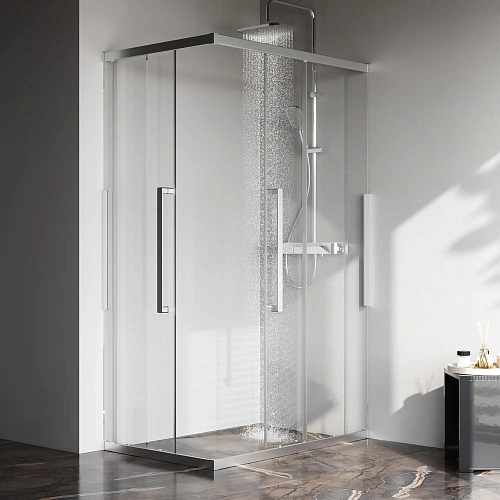 Душевой уголок AM.PM Func W84G-403-12080-MT 120х80, профиль хром матовый, стекло прозрачное Душевой уголок AM.PM Func W84G-403-12080-MT 120х80, профиль хром матовый, стекло прозрачное