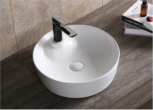 Раковина Ceruttispa CR0090 440х440х130 накладная, белая, круглая, с отверстием под смеситель Раковина Ceruttispa CR0090 440х440х130 накладная, белая, круглая, с отверстием под смеситель