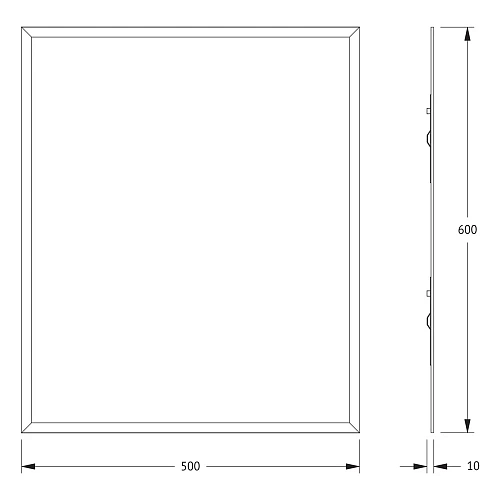 Зеркало Evoform Comfort BY 0909 50 х 60 см с фацетом 15 мм Зеркало Evoform Comfort BY 0909 50 х 60 см с фацетом 15 мм