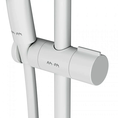 Душевой гарнитур AM.PM Gem F0190033 штанга 700, шланг 1 750 мм, белый Душевой гарнитур AM.PM Gem F0190033 штанга 700, шланг 1 750 мм, белый