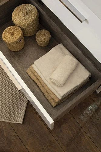 Комплект мебели Aquanet Nova 75 белый (2 ящика) 00243255 Комплект мебели Aquanet Nova 75 белый (2 ящика) 00243255